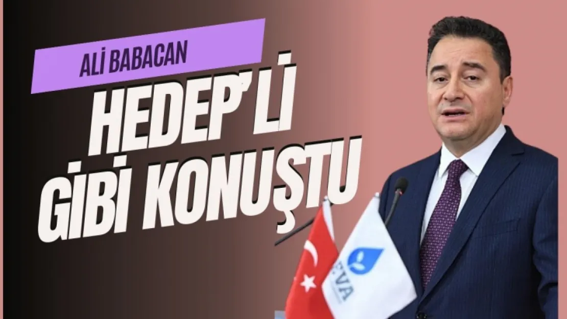 Babacan, HEDEP'ten Kopya Çekti