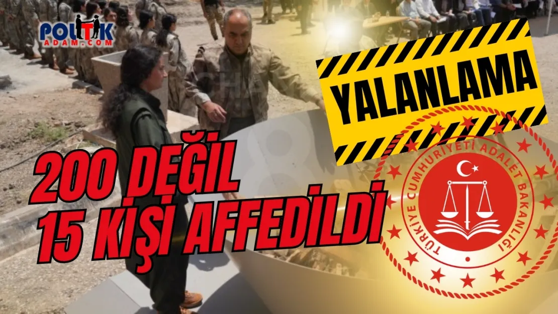 Bakanlıktan Yalanlama...200 PKK'lıya Tahliye