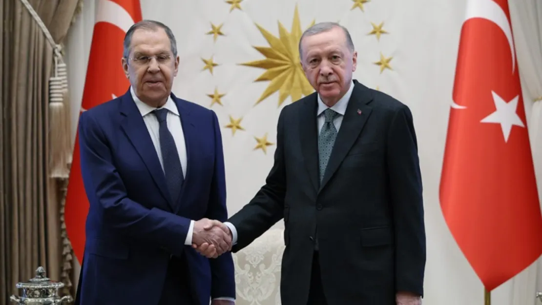 Cumhurbaşkanı Erdoğan, Lavrov'u kabul etti