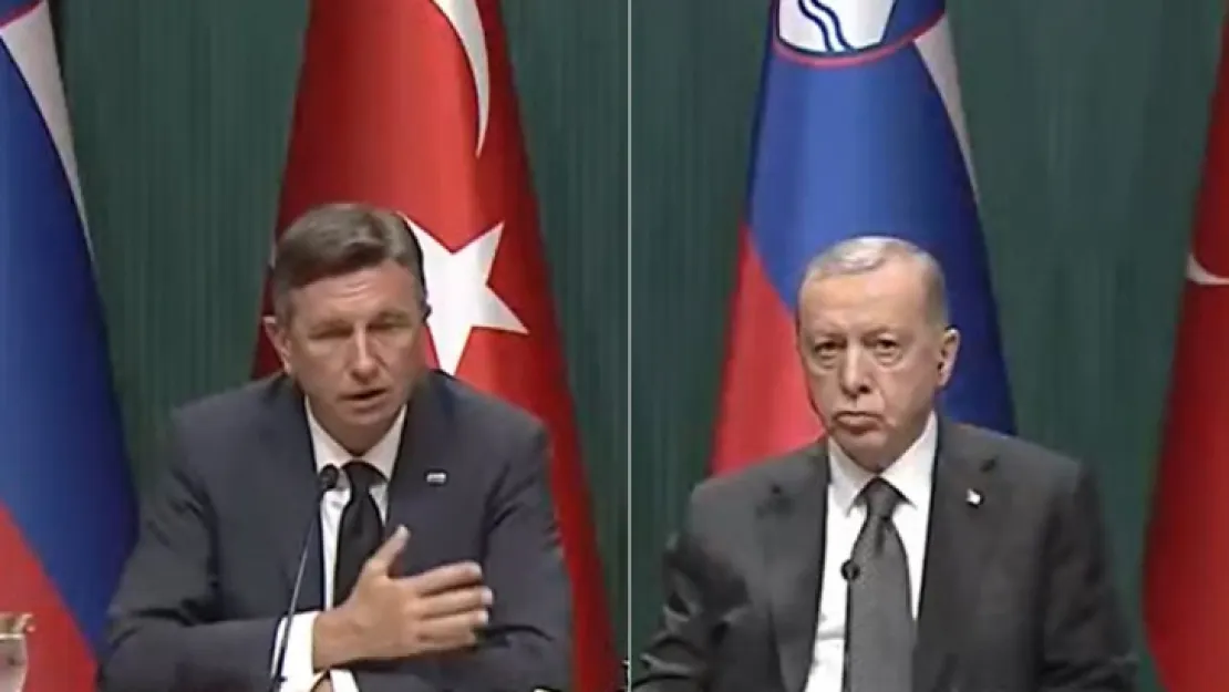 Cumhurbaşkanı Erdoğan, Slonvenya Cumhurbaşkanını ağırladı