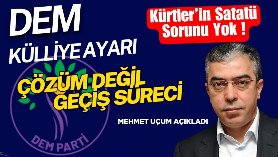 DEM'e Külliye Ayarı Mehmet Uçum'dan Geldi