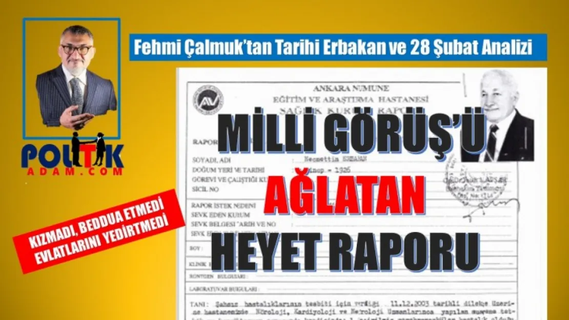 Erbakan'ın Ağlatan Dilekçesi