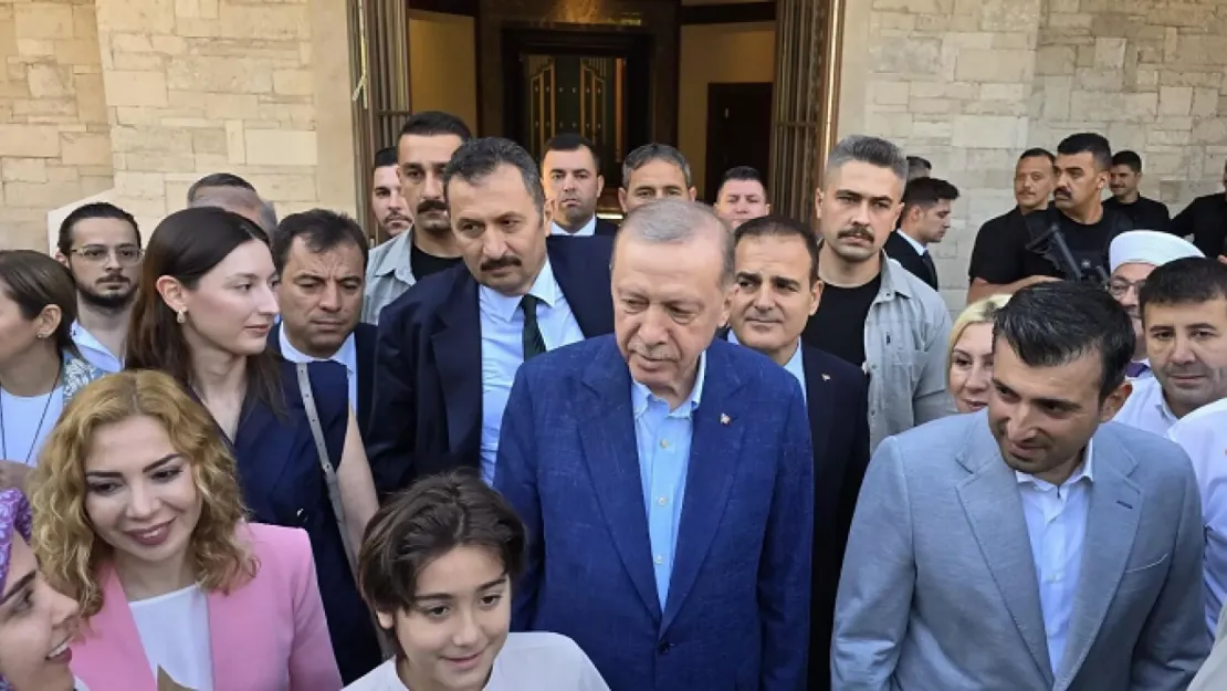 Erdoğan bayram namazını Muğla'da kıldı