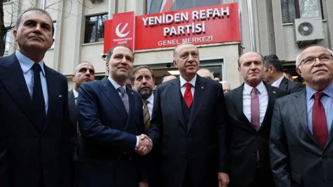 Erdoğan Yeniden Refah Partisi Genel Merknezi'nde