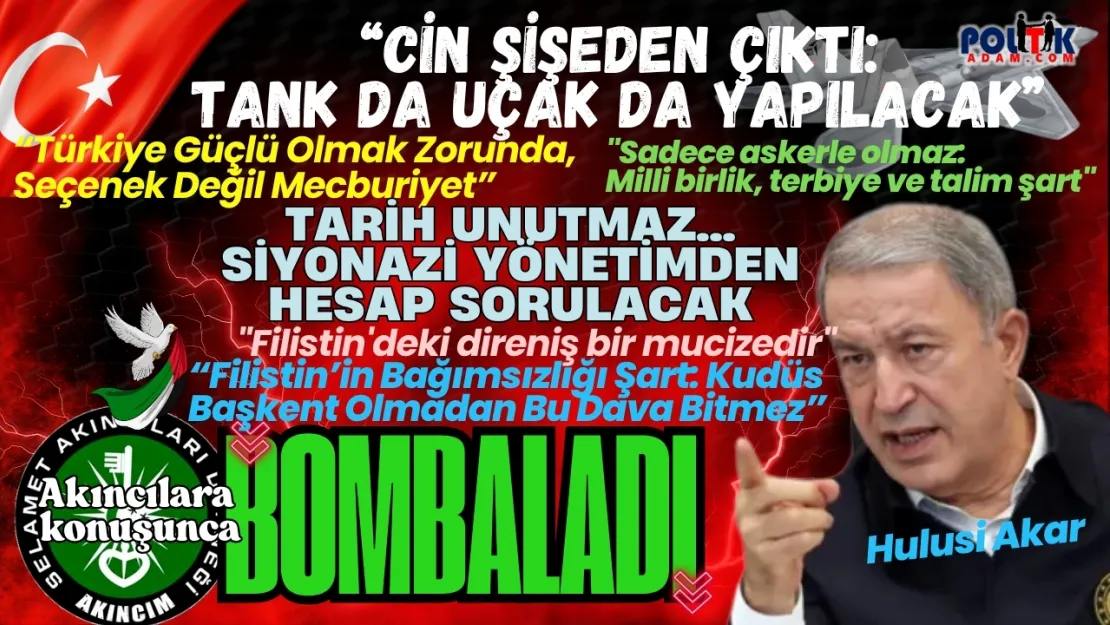 Hulusi Akar'dan Bolu'da Tarihi Mesaj: 'Unutmayın, Unutturmayın, Alışmayın!'