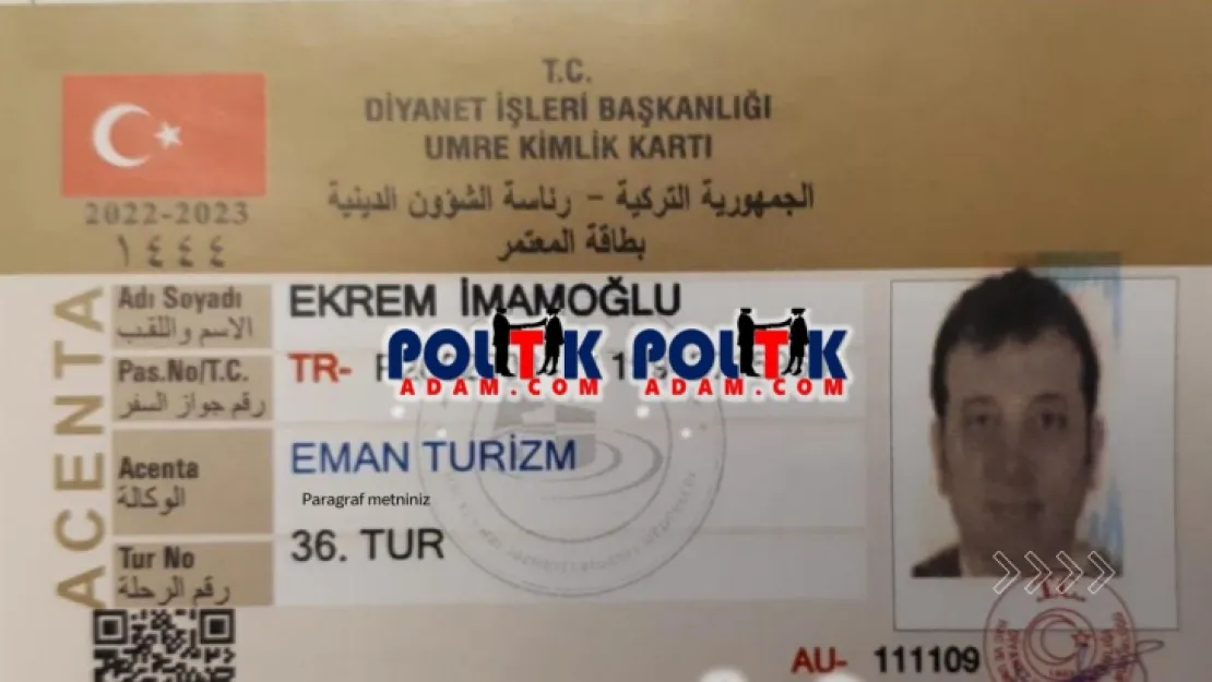 İmamoğlu Umre Yolculuğunun Bilinmeyenleri