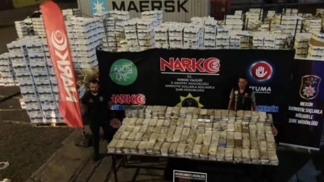 Mersin Limanı'nda 610 kilogram kokain ele geçirildi