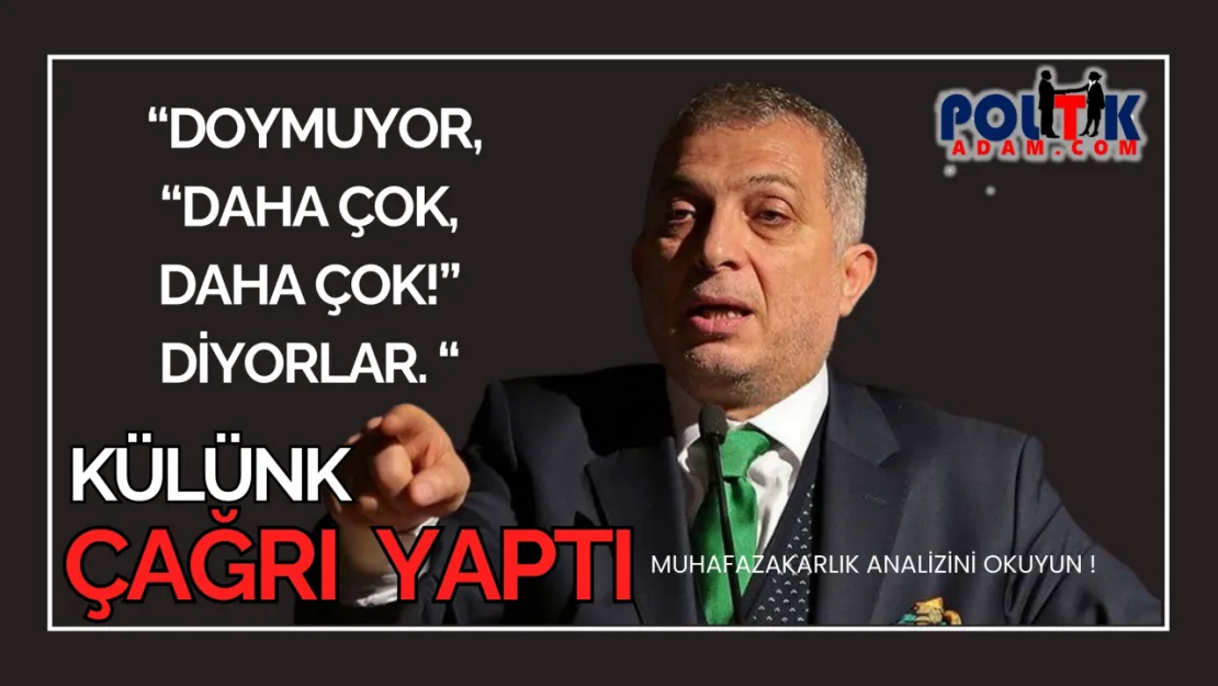 Metin Külünk, politikadam.com yazısını paylaştı