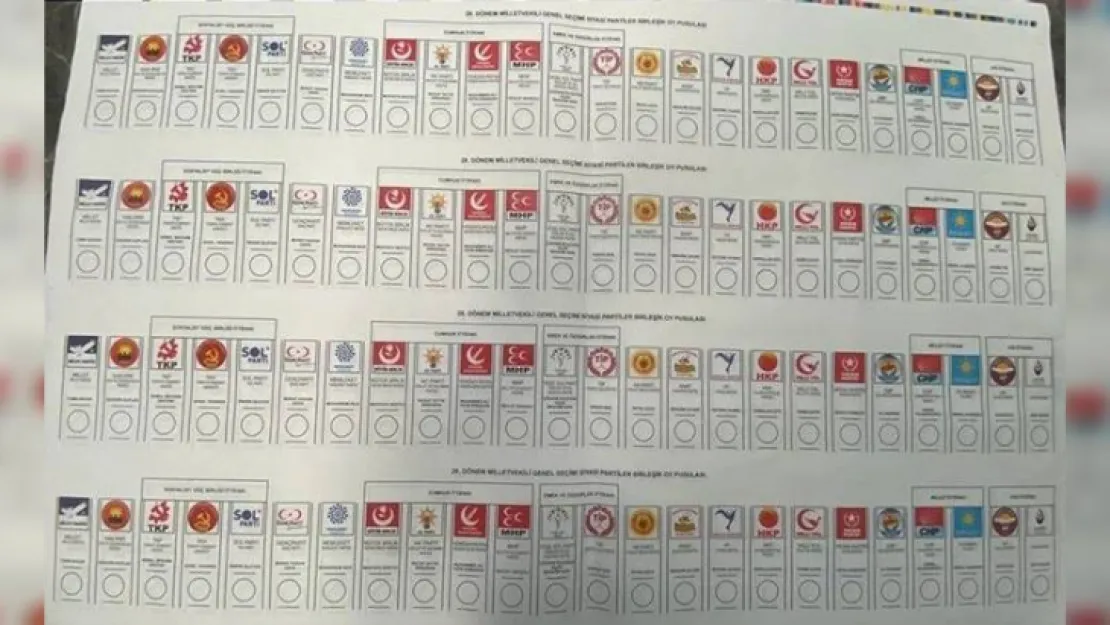 Oy pusulasının basımına başlandı. Boyu tam bir metre!