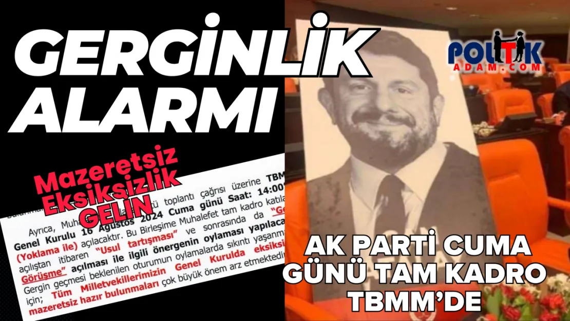 TBMM'de Gergin Oturum Bekleniyor