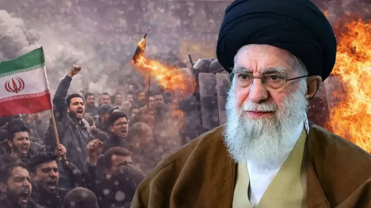 İran yangın yeri. 42 ölü var. Hamaney. Ajanlara müsamaha yok