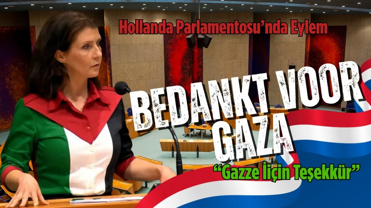Hollandalı Vekil Parlamentoda Filistin Bayraklı Elbise Giydi