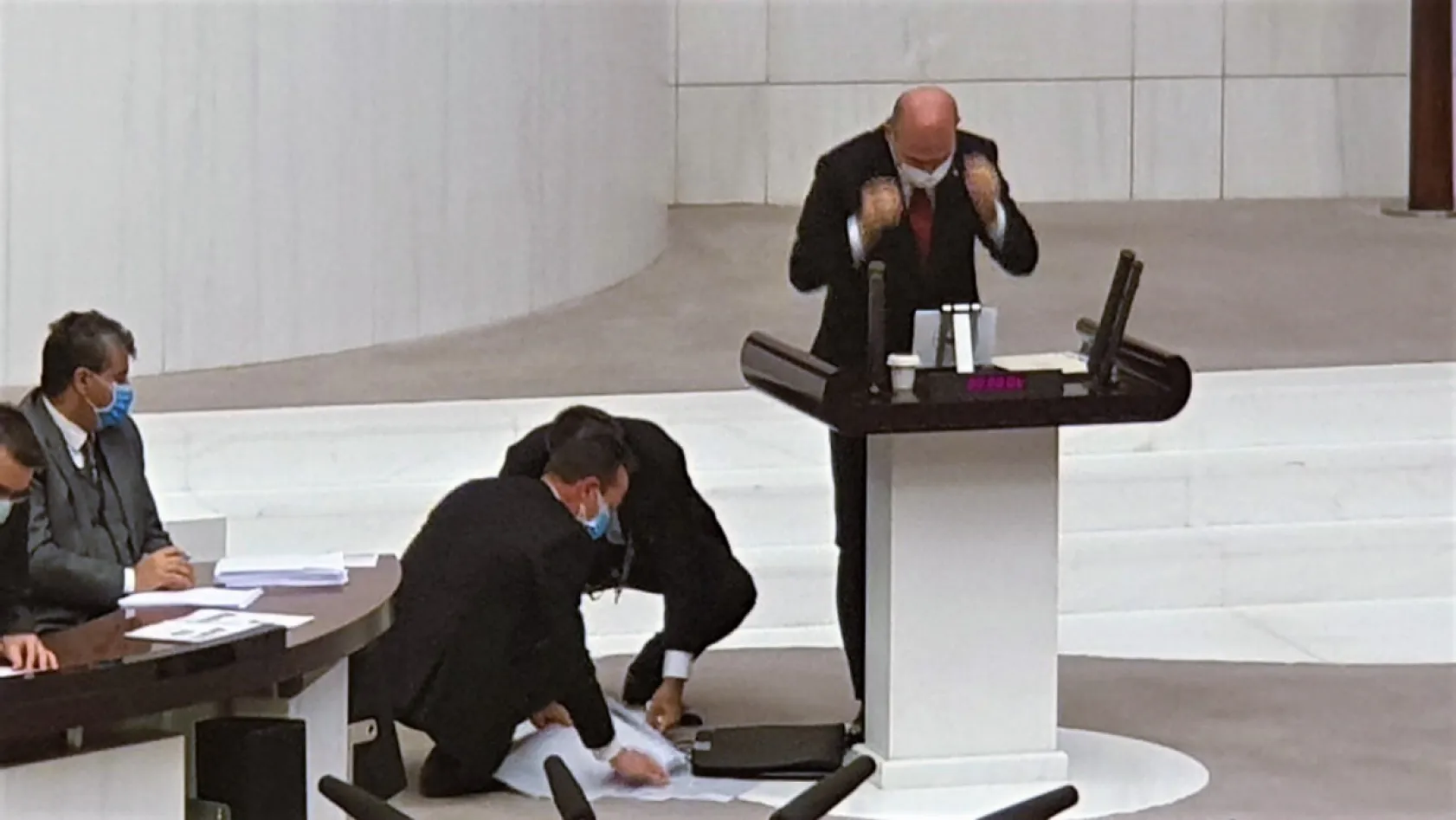 Soylu'nun Başına Gelen İş Kazası