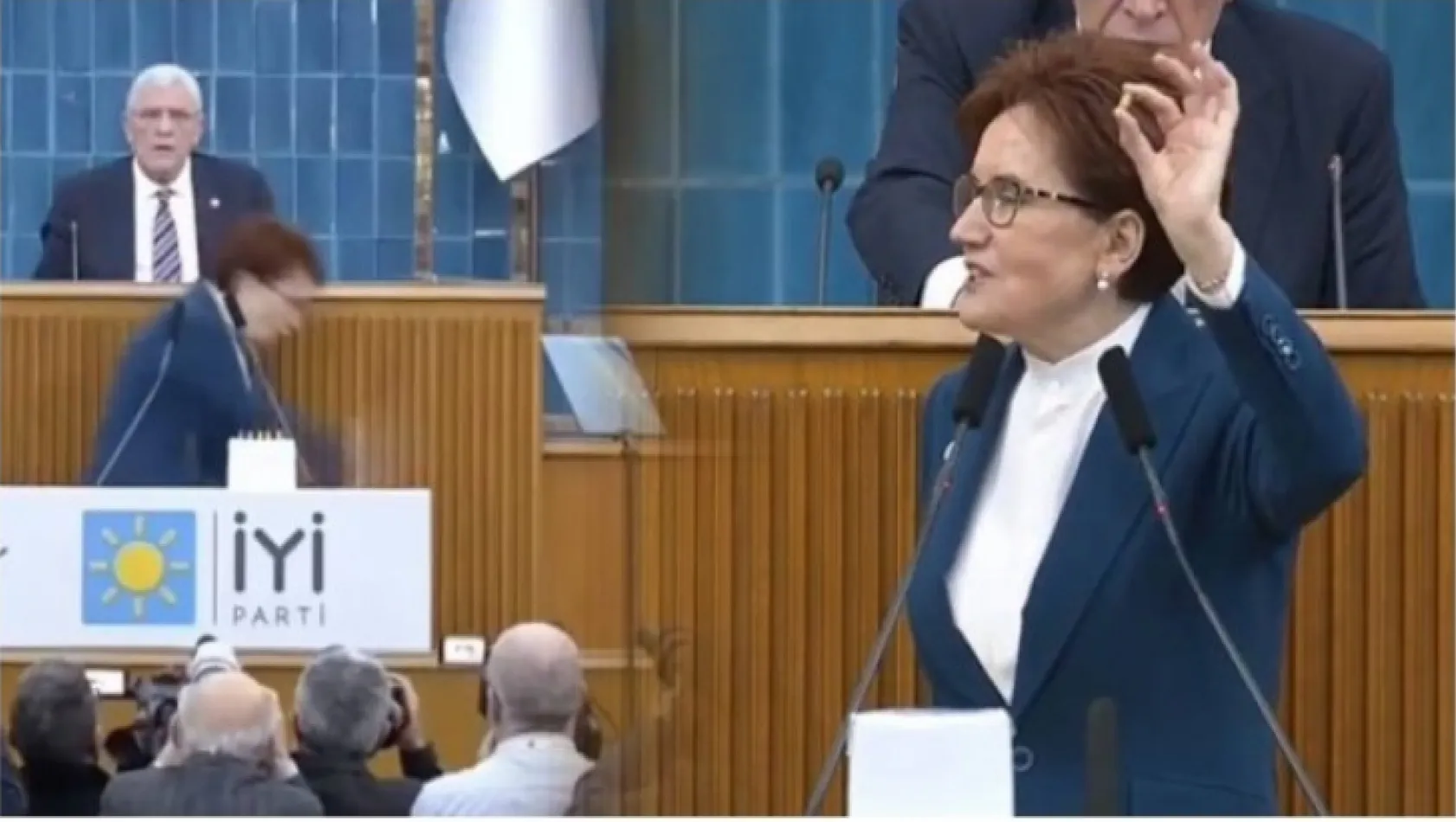 Akşener, kürsüden yere kurşunlar fırlattı, Erdoğan'a 'Hadi oradan be' dedi!