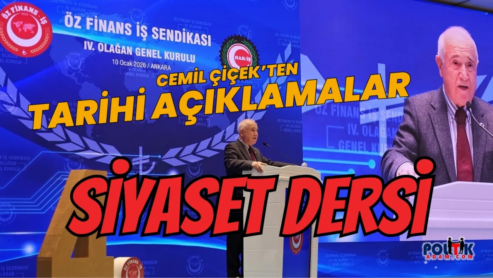 Cemil Çiçek'ten Tarihi Uyarılar