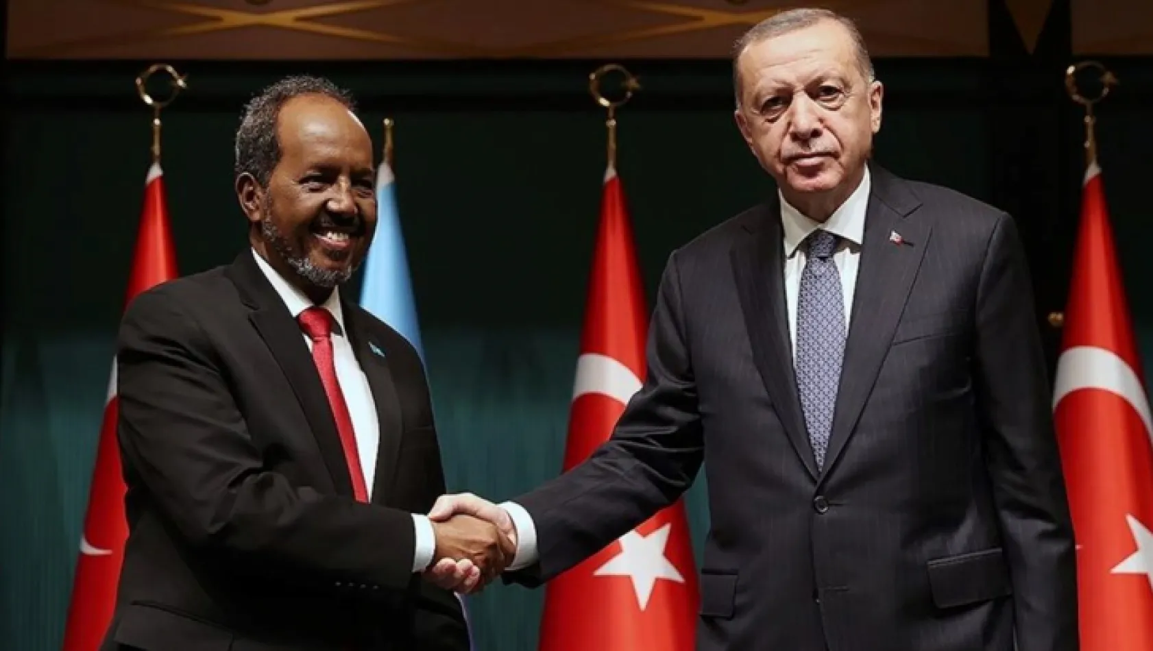 Cumhurbaşkanı Erdoğan Somali Cumhurbaşkanı ile görüştü