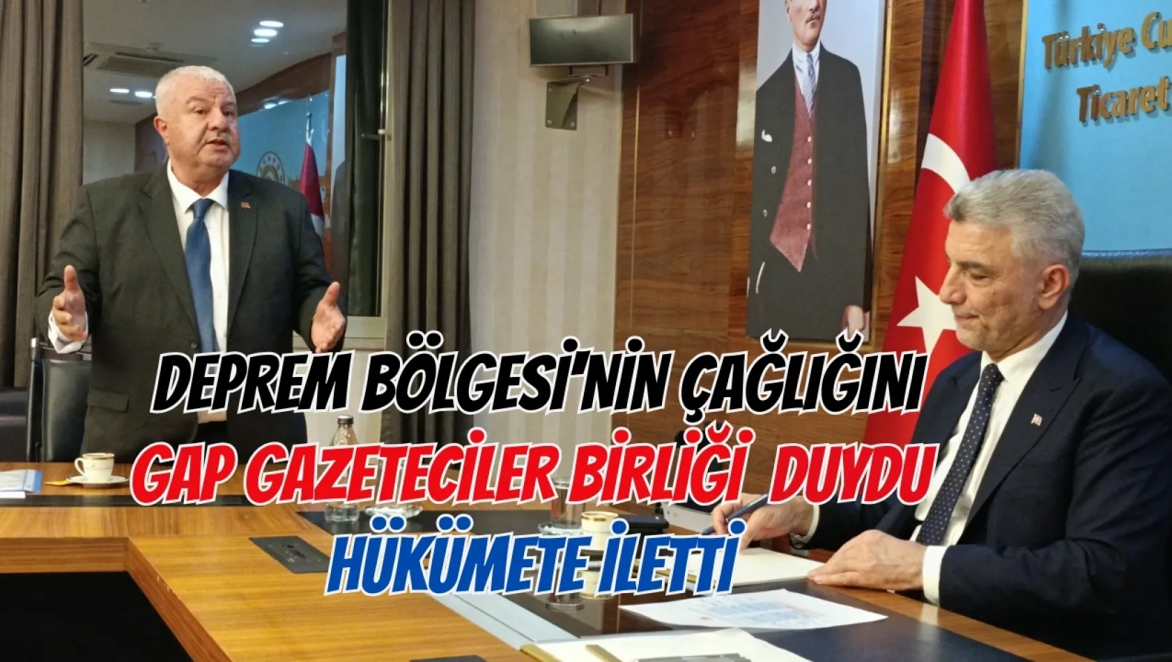 GAP Gazeteciler Birliği Ankara'ya Çıkartma Yaptı