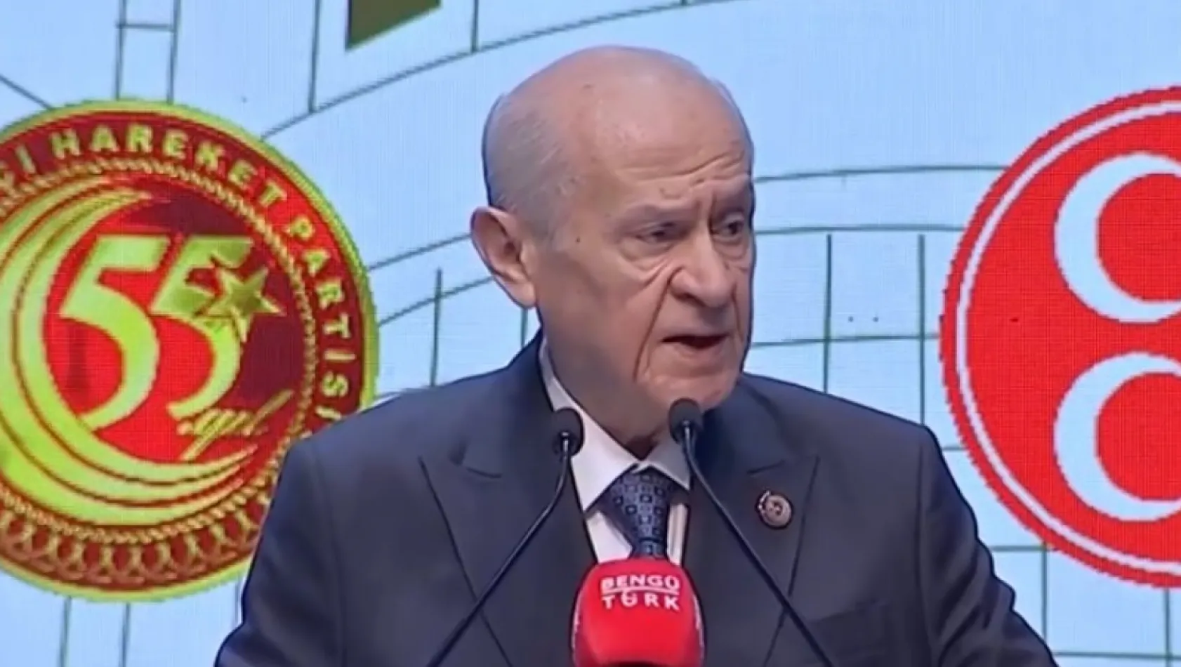 MHP kuruluşunun 55. yıldönümünü kutluyor. Bahçeli AYM kapatılmalıdır