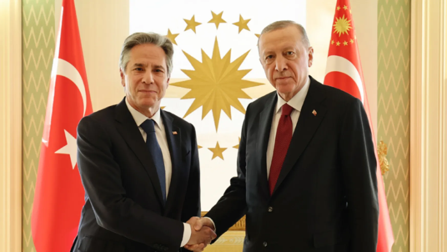 Cumhurbaşkanı Erdoğan ABD Dışişleri Bakanı Blinken'la görüştü