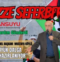 Cansuyu Gazze İçin  Büyük Bir Yardım Seferberliği Başlatıyor