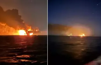Karadeniz'de gemilere saldırı: Ukrayna saldırı anını paylaştı