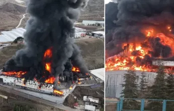 Kırıkkale'de kimya fabrikasında yangın