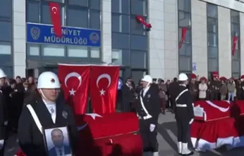 Şehit polislere veda