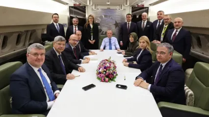 Erdoğan, uçakta soruları yanıtladı