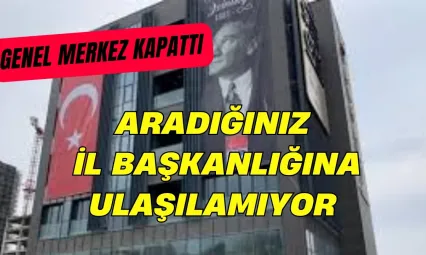 CHP, İstanbul İl Başkanlığı'nı Kapatma Kararı Aldı