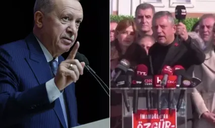 Erdoğan'dan Özel'e: Utanmadan mikrofon tokatlıyorlar