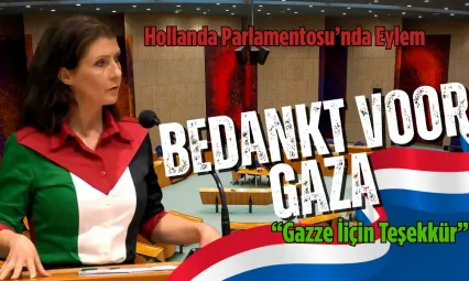 Hollandalı Vekil Parlamentoda Filistin Bayraklı Elbise Giydi