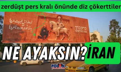 Netanyahu, Pers Kralının Önünde Diz Çökerken Resmedildi