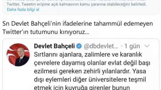 FETÖSAVAR Soylu'ya Twitter Engellemesi