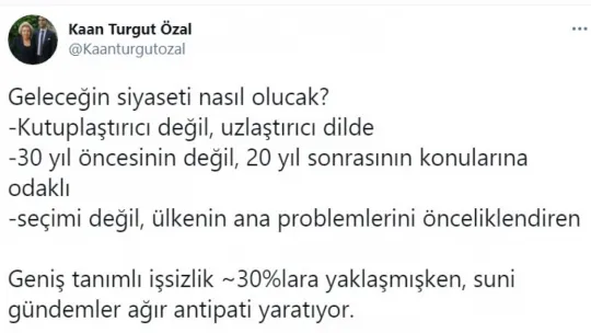 Küçük Turgut Siyasete Başladı