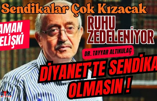 Diyanetin eski Başkanı Altıkulaç Patladı Sendika Diyanet'in Ruhunu Zedeliyor