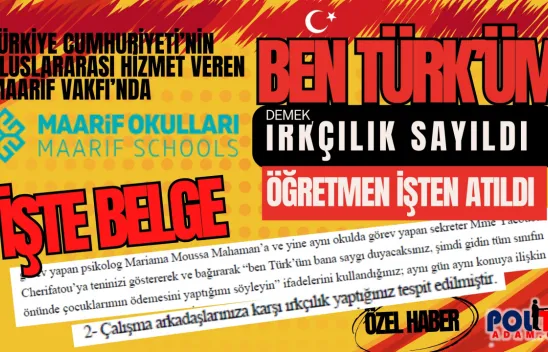 Maarif Vakfı'nda Türküm bana saygı duyacaksınız sözü ırkçılık sayıldı