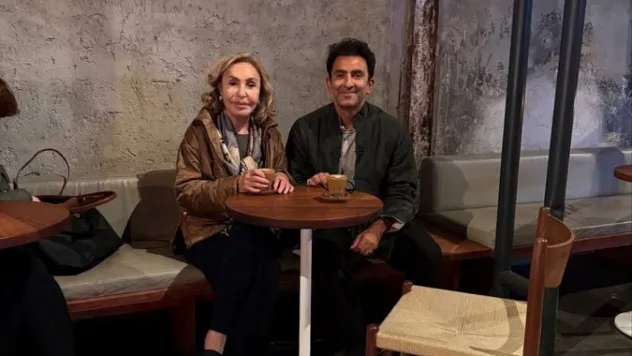 Çiğdem Simavi, Espressolab'in sahibini ziyaret etti