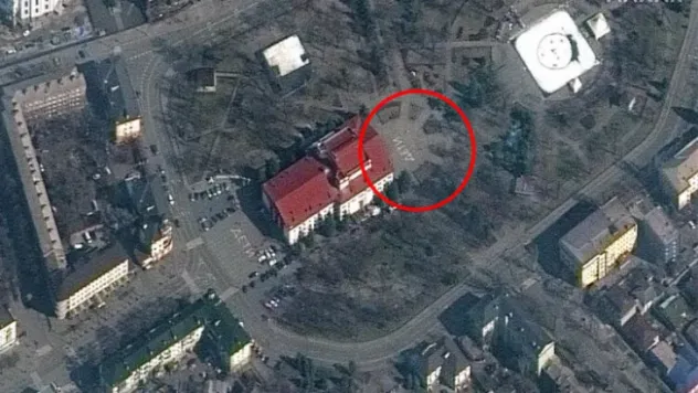 İçinde bin kişi vardı! Rusya bahçesinde 'çocuk' yazan sığınağı vurdu
