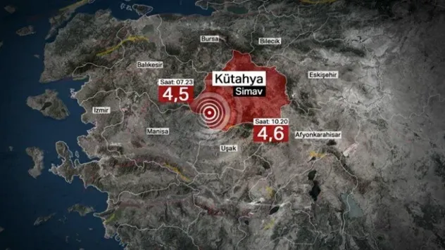 Kütahya'da peş peşe sarsıntı