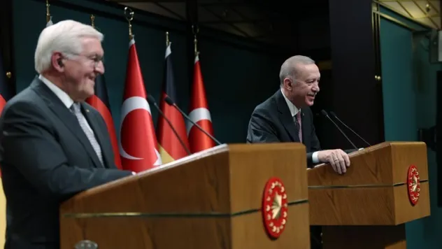 Steinmeier'la ortak basın toplantısı… Erdoğan'dan 'İsrail'le ticaret' çıkışı!