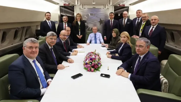 Erdoğan, uçakta soruları yanıtladı