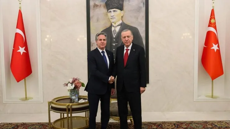 Erdoğan Blinken ile görüştü