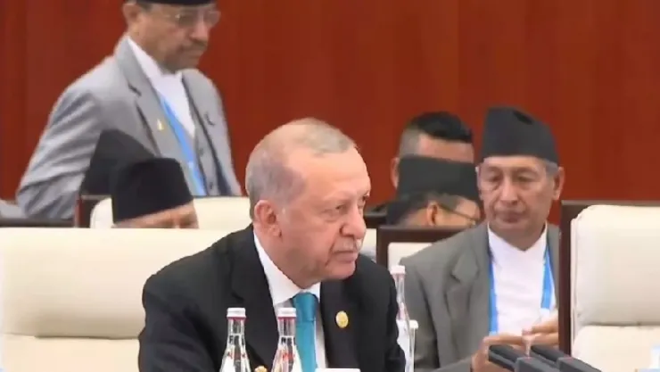 Erdoğan, Şanghay Zirvesi'nde konuştu