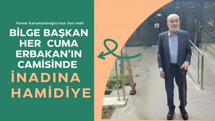 Karamollaoğlu İnadına Hamidiye Camii'nde Cuma Namazı Kılıyor