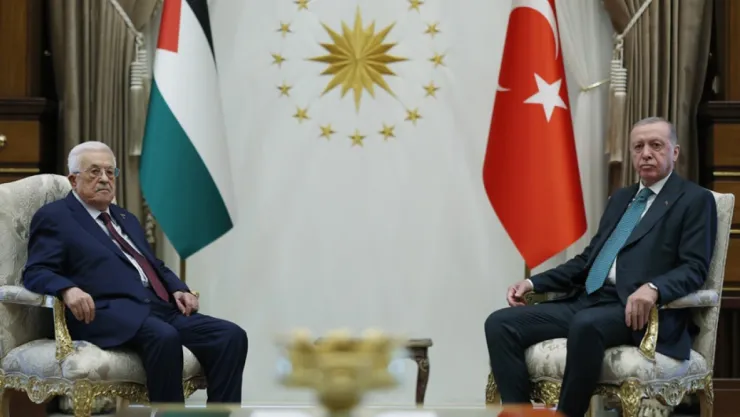 Mahmud Abbas Ankara'da