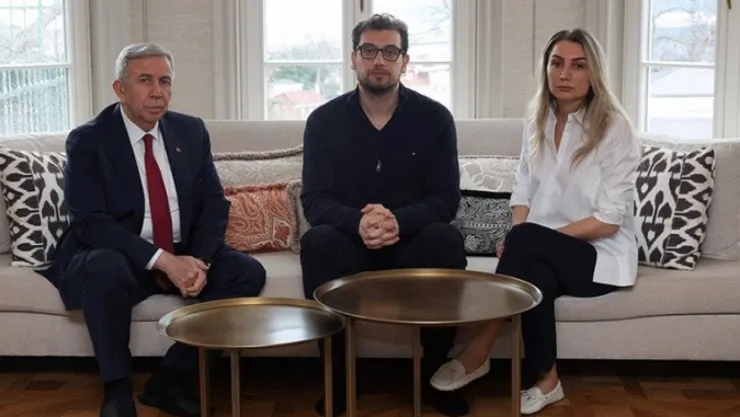 Mansur Yavaş Dilek İmamoğlu'nu ziyaret etti