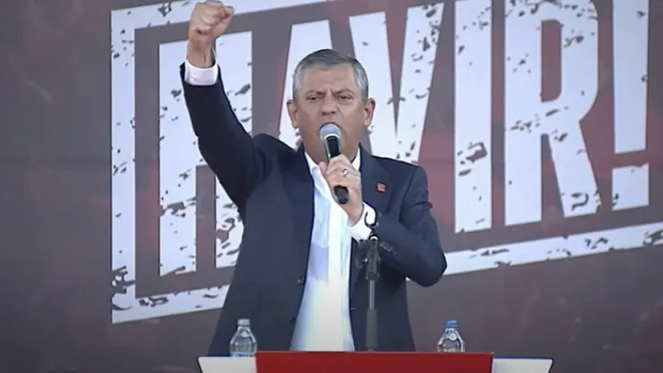 Özel Tandoğan Mitingi'nde konuşuyor