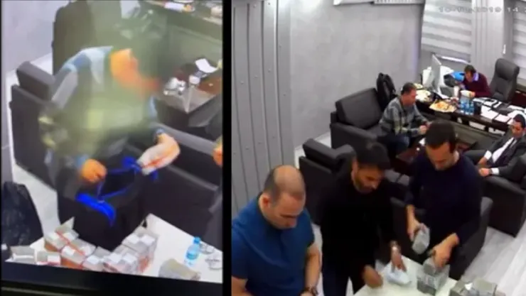 Para sayma görüntüleri: Şişli Belediye Başkan Yardımcısı Onur Öksel ifade verdi