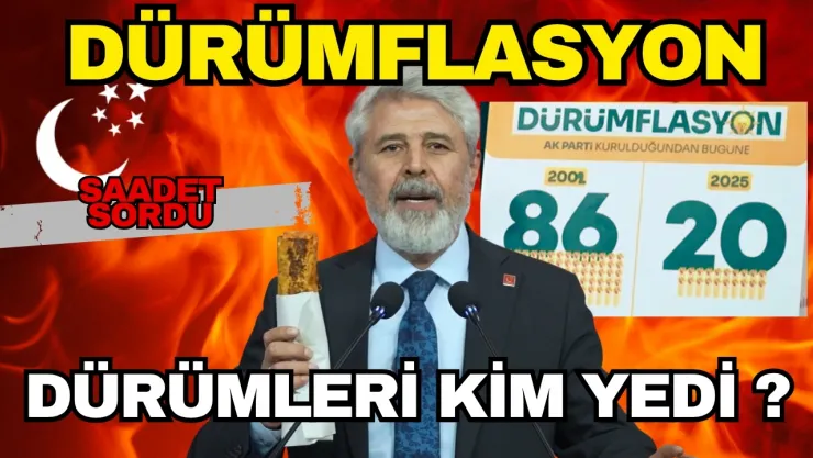 Saadet Partisi Dürümflasyon İle TÜİK'e Sert Eleştiri