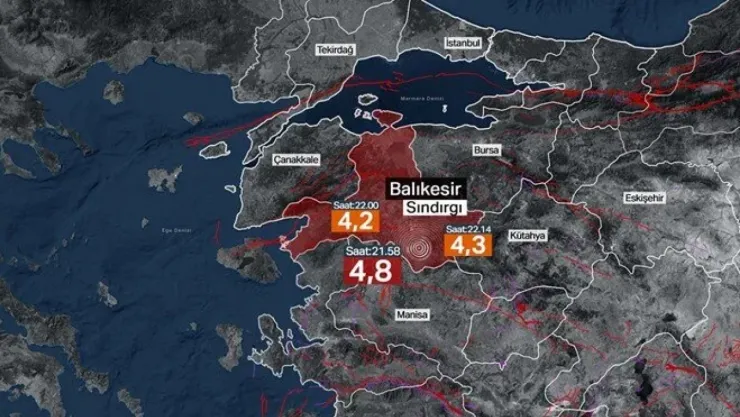 Sındırgı bir gecede 221 kez sallandı